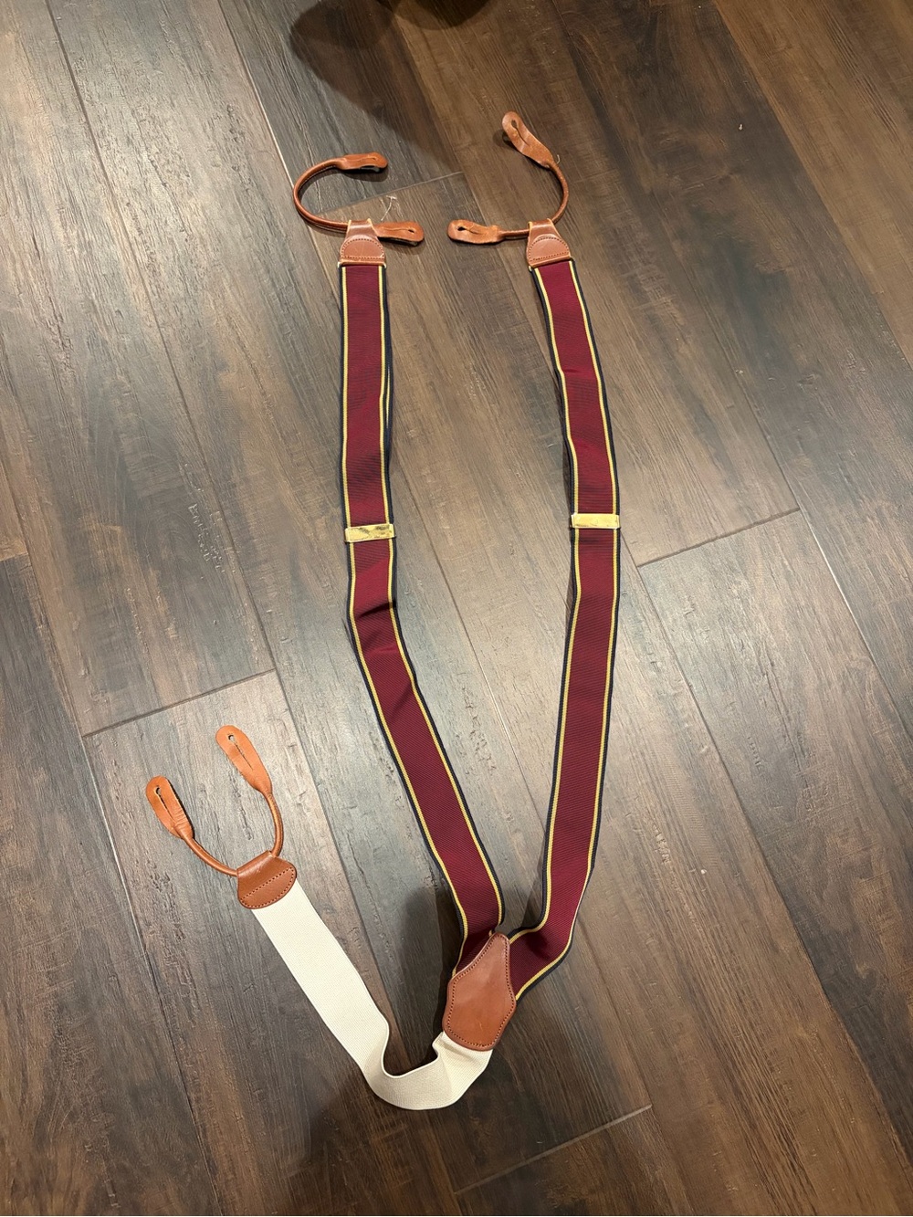 Brooks Brothers Burgundy Suspenders Large Men’s Dress Suspenders